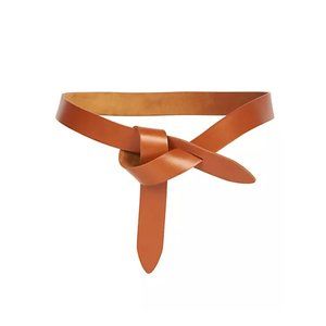 Isabel Marant Lecce Leather Wrap Belt - Cognac